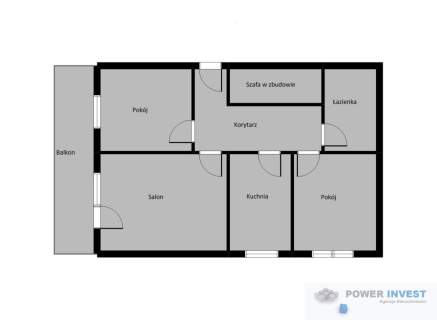 3 pokoje - mieszkanie inwestycyjne - 57,6 m2