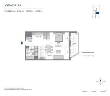 Mieszkanie na sprzedaż, 51,86 m2, Gdańsk