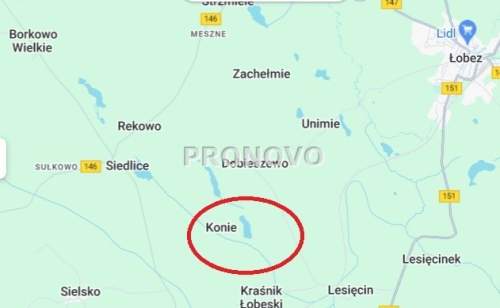 Działka budowlana przy jeziorach koło Łobza