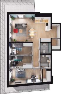 Mieszkanie na sprzedaż, 90,71 m2, Chorzów