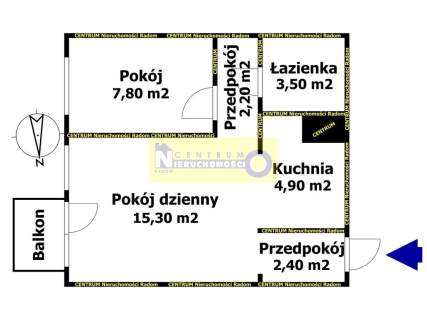 Centrum, M3 36,10 m2, ul. Słowackiego