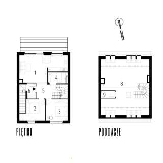4 pokoje, z dużym poddaszem 118,24 m2, Ołtaszyn