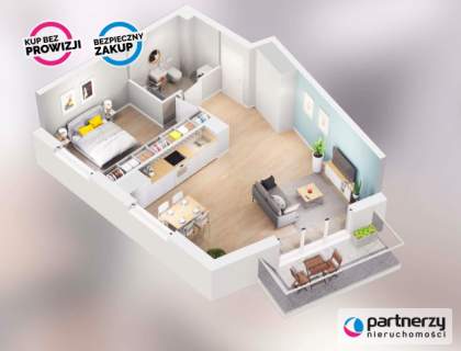 Mieszkanie 2-pokojowe 53 m2 do własnej aranżacji 