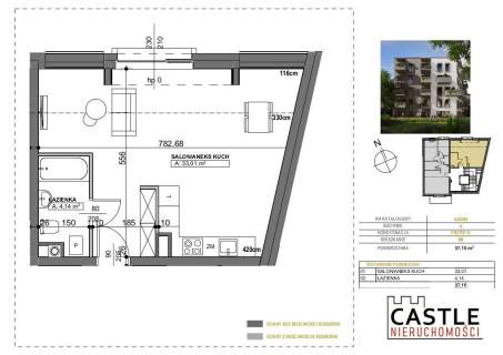 Mieszkanie na sprzedaż, 37,15 m2, Poznań
