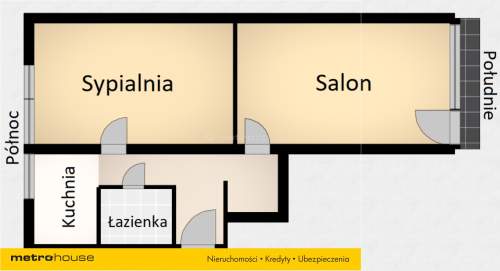 Mieszkanie na sprzedaż, 46,6 m2, Łódź
