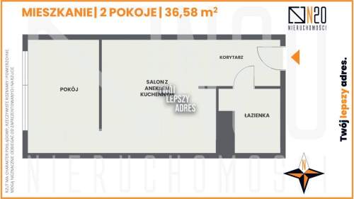 Mieszkanie na sprzedaż, 36,58 m2, Kraków