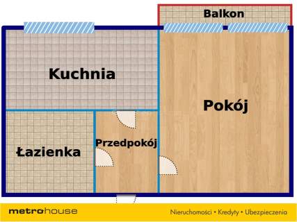 Mieszkanie na sprzedaż, 29,66 m2, Łódź