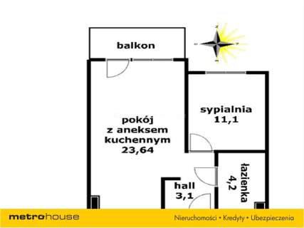 Mieszkanie na sprzedaż, 42,04 m2, Gdynia