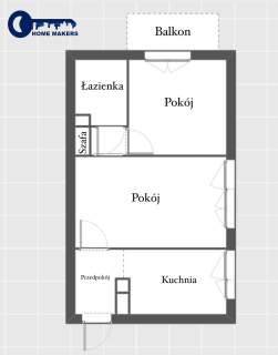Mieszkanie 2 Pokojowe/35,60 m2/PKP/Balkon