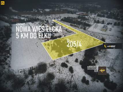Działka budowlana na sprzedaż, 4343 m2, Nowa Wieś Ełcka