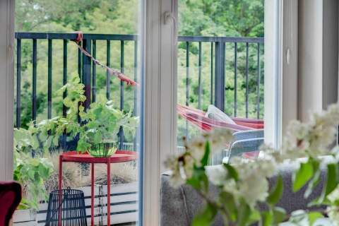 Żoliborz Artystyczny, duży balkon, świałto, zieleń