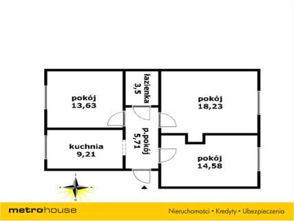 Mieszkanie na sprzedaż, 64,86 m2, Działdowo
