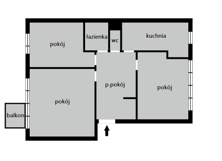 3 osobne pokoje, parking, balkon, MPEC, dostępne od 1 lipca