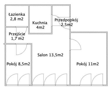 Rondo Powstańców - 3 pokoje 44m2 - winda