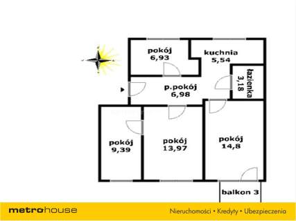 Mieszkanie na sprzedaż, 60,79 m2, Kołobrzeg