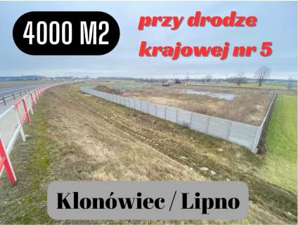 4000m2 - działka pod działalność - Klonówiec / Lipno