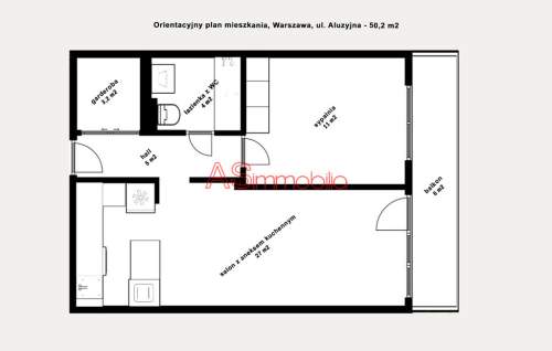 Mieszkanie, 50,2 m2, Warszawa
