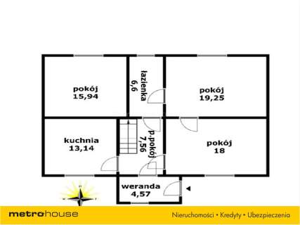 Dom na sprzedaż, 85,15 m2, Rybno