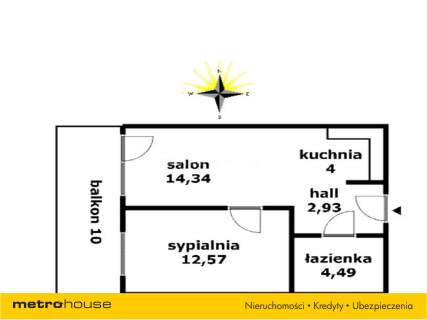 Mieszkanie na sprzedaż, 38,33 m2, Grodzisk Mazowiecki