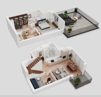 Nowe mieszkanie 2-poziomowe 84,3m2 Talarowa
