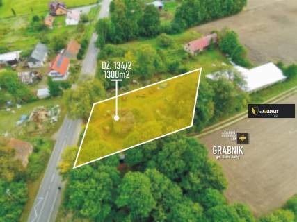 Działka na sprzedaż, 1300 m2, Grabnik