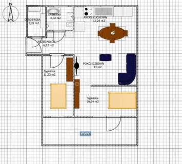 64 m2 /taras/miejsce garażowe/1 piętro/cena/PKP 