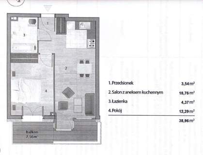 Nyska - ciekawe mieszkanie 39m2 dla Singla lub pary