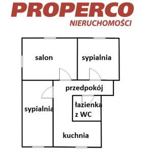 Mieszkanie 3 pok., pow. 58m2, ul. Prusa, Milica