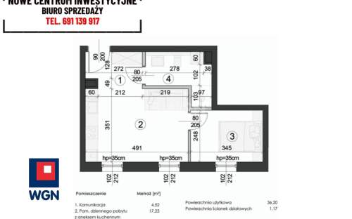 Mieszkanie na sprzedaż, 37,37 m2, Lublin