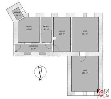 Mieszkanie na sprzedaż, 73,09 m2, Chełm