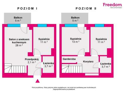 4-pokojowe mieszkanie z dwiema łazienkami - Gdańsk