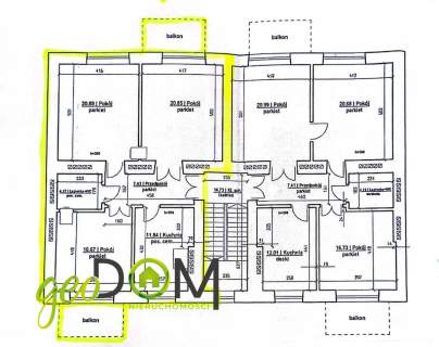3 pokoje -mieszkanie/lokal- ul. Chopina-Centrum