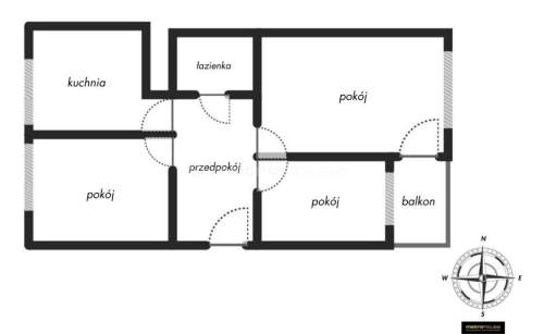 Mieszkanie na sprzedaż, 44,6 m2, Łomża