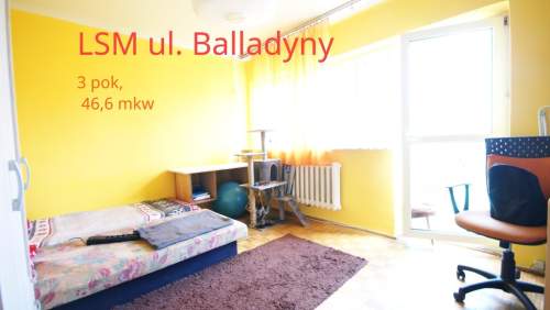 Mieszkanie, Lublin, LSM, ul. Balladyny, 3 pokoje
