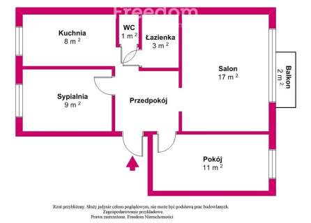 Nowość, 3 pokoje, 53 m2, Osiedle Piaski 