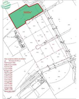 Uzbrojona działka 3600m2 budowlana pod lasem Rusin