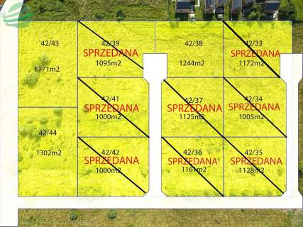 Uzbrojona działka 1171m2 budowlana pod lasem Rusin