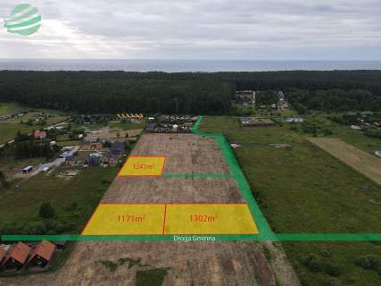 Działka budowlana 1244m Rusinowo media I kompleks
