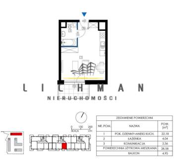 Mieszkanie na sprzedaż, 28,58 m2, Łódź