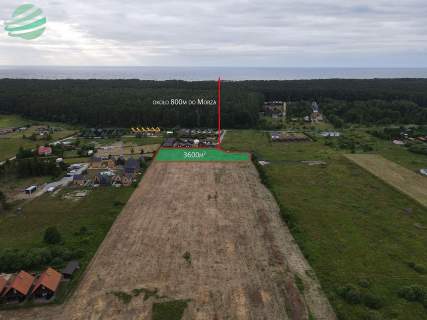 Uzbrojona działka 3600m2 budowlana pod lasem Rusin