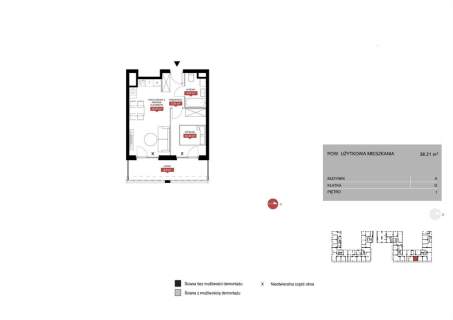 2 pokoje z loggią 10m2 Mokotów 2025 bez PCC
