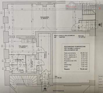 Lokal 70m2 w Centrum, witryna, wejście z ulicy