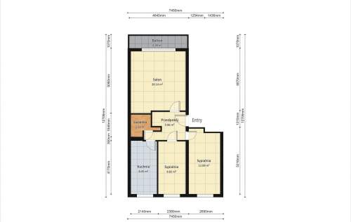 Mieszkanie 3-pokojowe, 62,31 m2, Śródmieście