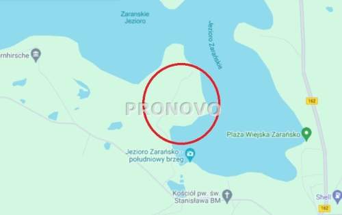Działka budowlana 9900m2 z linią brzegową Pojezier