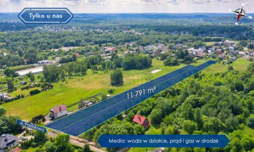 Działka budowlana 11 791 m2/Stradom ul. Pastelowa