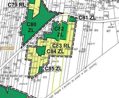 Działka budowlana 43 m szer. 2,15 ha Bidaczów