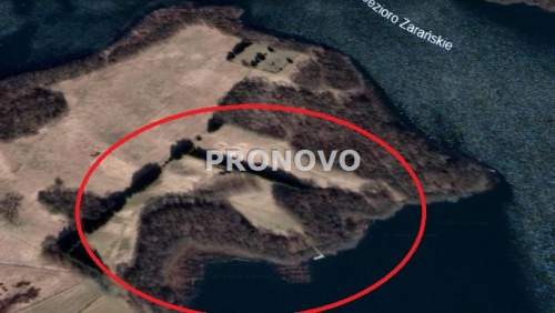 Działka budowlana 9900m2 z linią brzegową Pojezier