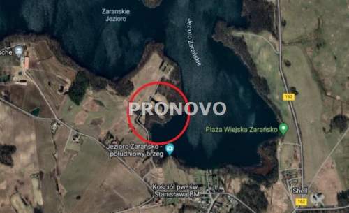 Działka budowlana 9900m2 z linią brzegową Pojezier