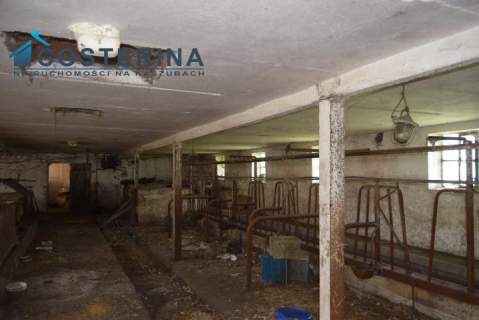Wielki Podleś, murowana obora, działka 2400 m2