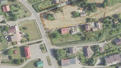 Działka budowlana w centrum wsi Iwierzyce, 20min od Rzeszowa